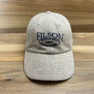 RARE Vintage Filson Tan Wool Baseball Cap